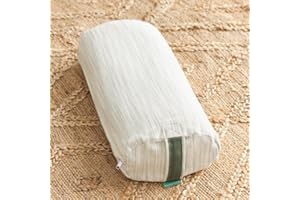 AVOCADO GREEN MATTRESS Avocado Organic Yoga Meditation Pillow, GOTS Certified Organic Cotton Cover, Natural Buckwheat Fill