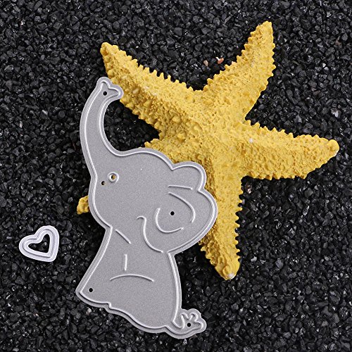 LIYUDL Metal Cutting Dies Stencil Template Mould for DIY Scrapbook Album Paper Card Craft Decoration New(Elephant Baby)