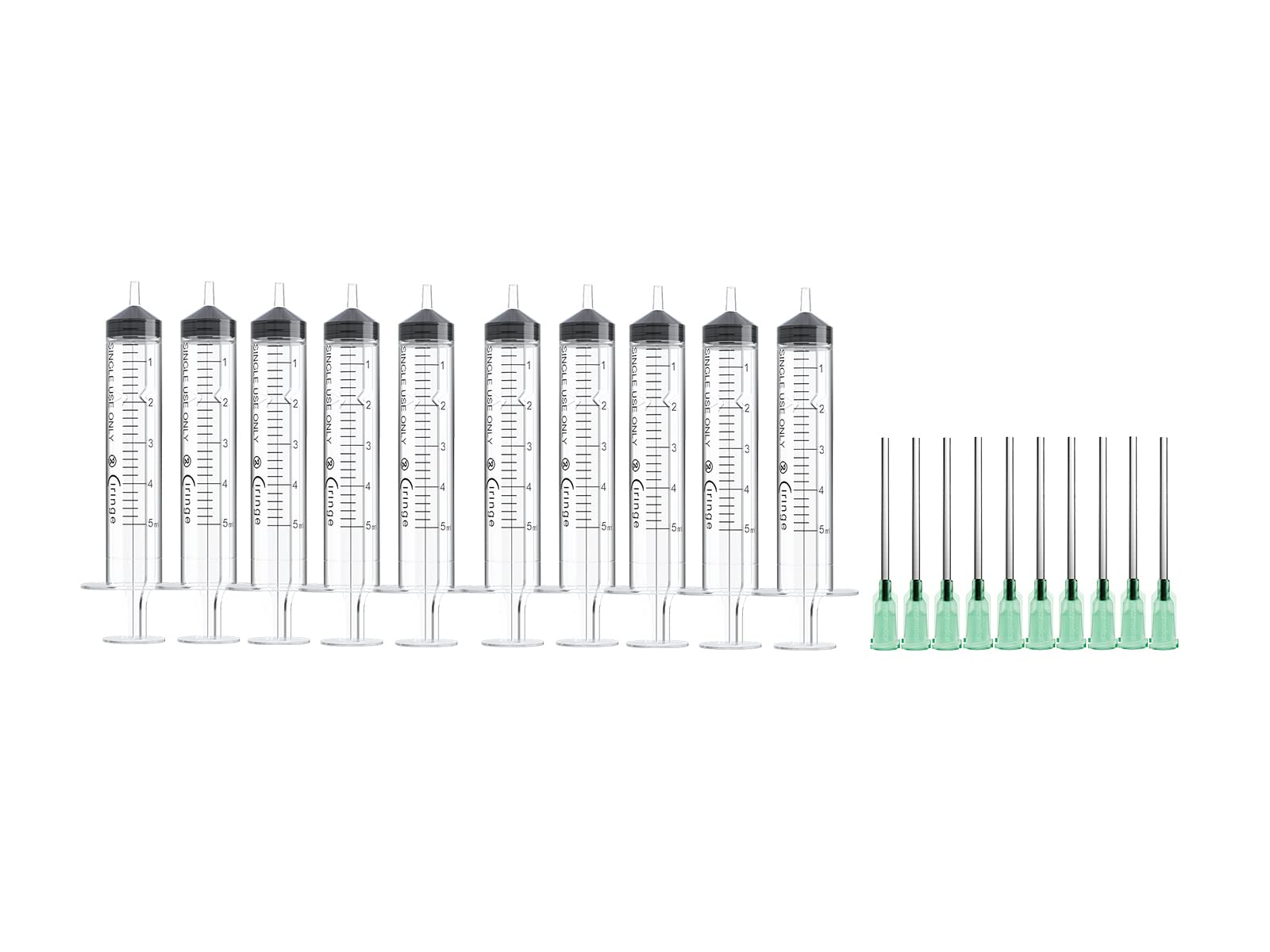 Ciringe 5 ml Syringe with 14G Green Mixing Kit - 10 Sets