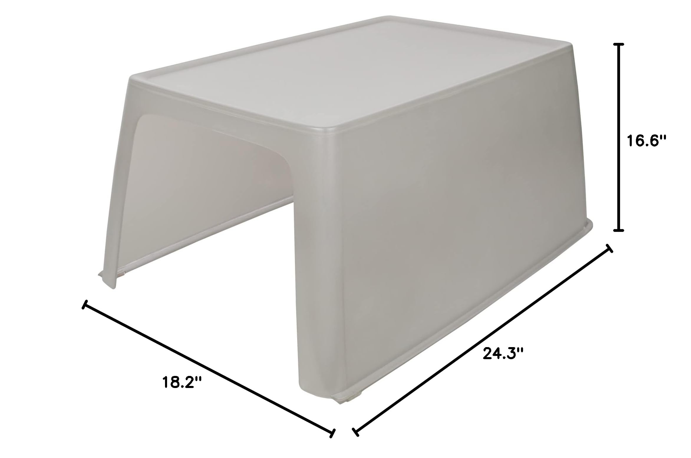 PetSafe ScoopFree Litter Box Privacy Hood, Cover Works with Second Generation ScoopFree Self-Cleaning Litter Box, Lid for Odor Control and Cleaner Floors, Provides Privacy, Grey