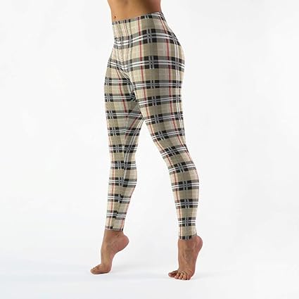 plaid yoga pants