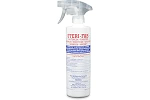 Steri-fab All-in-One Disinfectant & Insecticide Spray – Kills Bed Bugs, Fleas, Mites, Roaches, Viruses, Fungi, & Odors – Quick-Drying, Non-Residual, 16 Ounce Sprayer Bottle