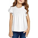 bilbean Girls Elegant Polked Swiss Dot Long Sleeve Shirts Tops 6-15 Years