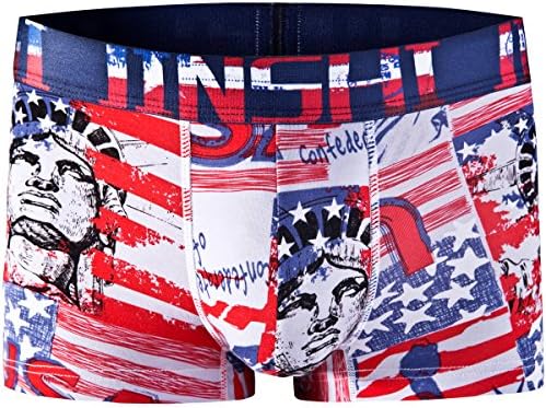 JINSHI Men's Underwear Soft Bamboo Boxer Briefs