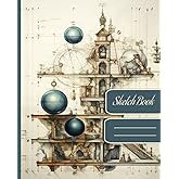 Sketchbook for Artists: 8" x 10" Drawing Pad - 108 .The Artist's Muse. Visual Visions Diary.Vintaj design aesthetic: Pages for Sketching, Painting, and Doodling - Large Unruled Soft-Cover Journal.