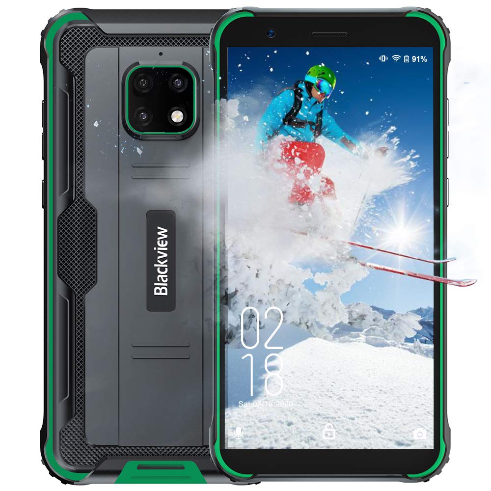 Blackview BV4900 Rugged Cell Phone Unlocked,5.7" Android 10.0 Smartphone IP68 Waterproof, 3GB+32GB R