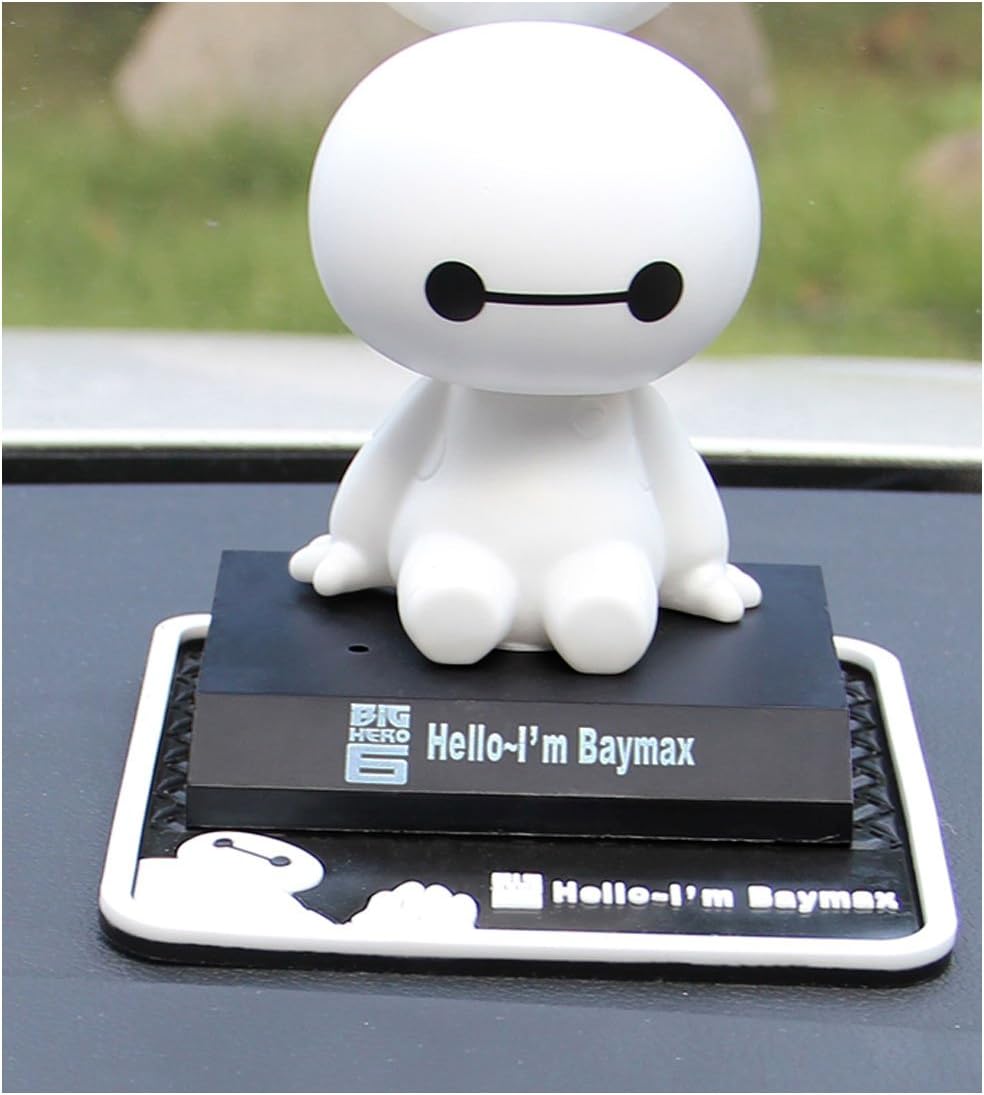 NUBEN Car Decoration Ornaments Auto Accessories Baymax Shaking Head Kid Toys