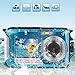 COZYEHOO Underwater Camera for Snorkeling, Waterproof 2.7K 48MP Digital Camera, HD Rechargeable Camera with Dual Screen for Camping