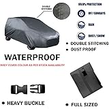 Khushal Leatherite Car Seat Cover for Renault Kwid KS010RKWID Black/Red