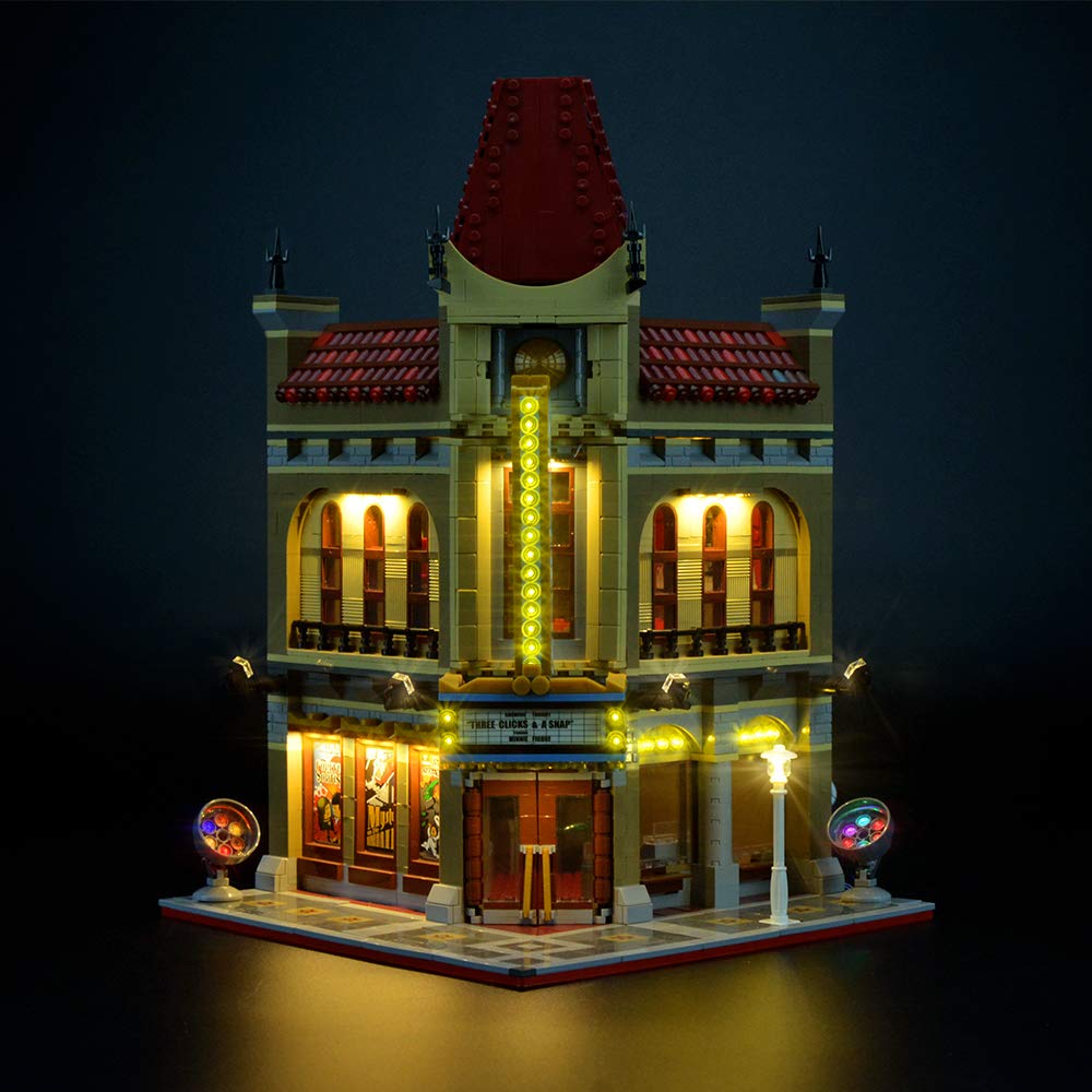 GEAMENT LED Light Kit Compatible with LEGO Palace Cinema - Lighting Set for Creator 10232 Model (Building Set Not Included)