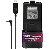 Mirkit Baofeng Accessories Set: Baofeng Battery BL-5L 3800mah with Baofeng USB Charging Cable Compatible with Baofeng UV- 5R 