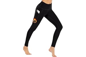 Ewedoos Fleece Lined Leggings Women Thermal Leggings for Women with Pockets High Waisted Winter Warm Tights Pants Clothes