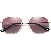 SOJOS Square Polarized Sunglasses for Women Men Small Hexagonal Polygon Shades SJ1072