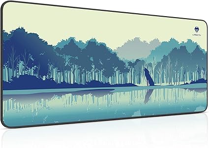 Amazon Langtu マウスパッド 大型 デスクマット Pcマット 超大型 ゲーミングマウスパッド おしゃれ 防水 耐久性 滑り止め オフィス ゲーム 湖水狼 Mp007gn L Langtu マウスパッド 通販