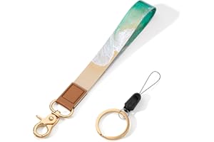 ZAXMEY Wrist Lanyard Key Chain, Wristlet Strap Keychain Holder for Women Men Car Keys Wallet Card Phone