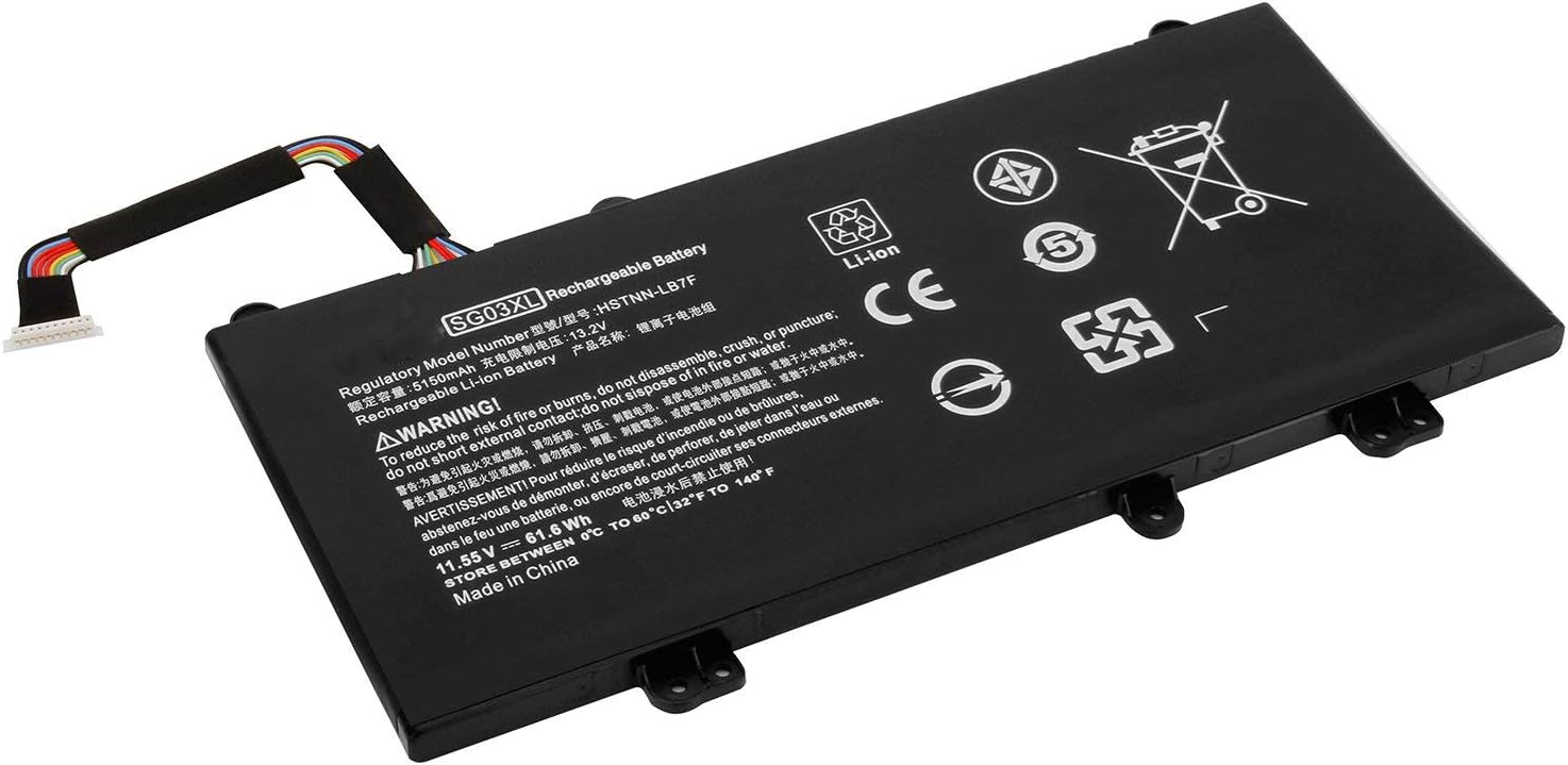 SG03XL SG03061XL 849315-850 849049-421 849314-856 HSTNN-LB7F HSTNN-LB7E W2K88UA TPN-I126 Laptop Battery Replacement for HP Envy M7-U M7-U109DX M7-U009DX 17-U011NR 17t-U000 Series (11.55V 61.6Wh)