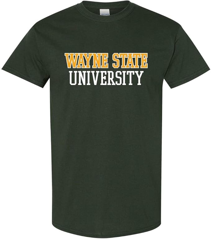 CreateMyTee Wayne State University Two Color TShirt