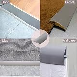 Zayejod Self-Adhesive Grey Carpet Edge Trim 1m 30mm PVC Floor Transition view 6