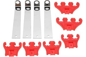 A ABSOPRO Spark Plug Wire Looms Separators for Chevy for Ford 7/8/9mm Ignition Wire Separator Holder for Chevrolet Red