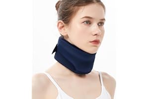 Coxoa Neck Brace Foam Cervical Collar for Sleeping, Soft Neck Support Relief Neck Pain & Pressure in Spine, Wraps Aligns Stabilizes Vertebrae for Women & Men (Medium)