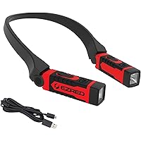 EZRED ANYWEAR Rechargeable Neck Light for Hands-Free Lighting - NK15, Perfect Light for Mechanics, Camping, Hunting, DIY Proj