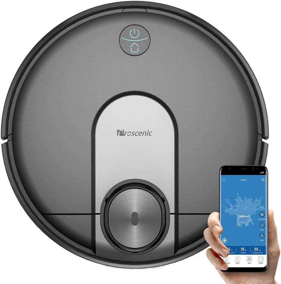 Proscenic M7 Robot Vacuum Cleaner, Laser Navigation, App & Alexa