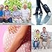 Well Knitting Diabetic Socks for Men & Women, Coolmax Medical Circulation Crew Mid Calf Socks with Seamless Toe, Non-Binding Top, and Padded Sole, 4 Pairs (Grey,L)
