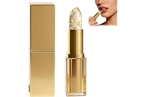 PH Adjusting Lipstick, Colour Changing PH Lipstick Clear To Pink with Gold Foil, Moisturizing Long Lasting Lip Balm for Matur