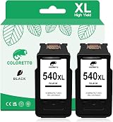 Coloretto 540 XL Black Ink Cartridge for Canon Pixma TS5150 TS5151 MG3650s