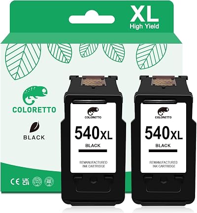 Coloretto 540 XL Black Ink Cartridge for Canon Pixma TS5150 TS5151 MG3650s