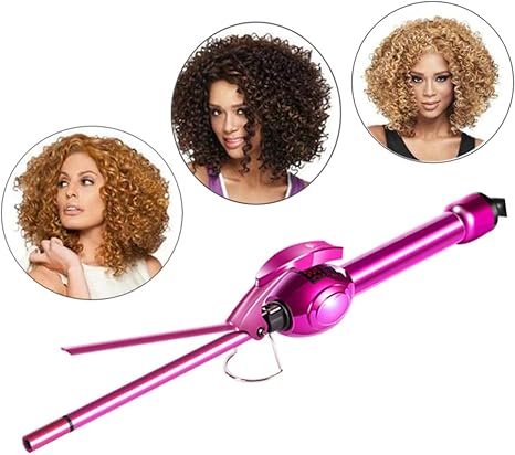 9mm 19mm Mini Curling Iron Small Barrel Curling Tongs Afro Hair