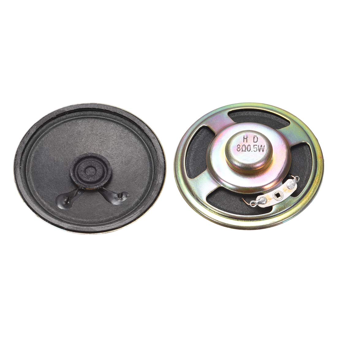 Photo 1 of uxcell 0.5W 8 Ohm DIY Magnetic Speaker 57mm Round Shape Replacement Loudspeaker for 2pcs