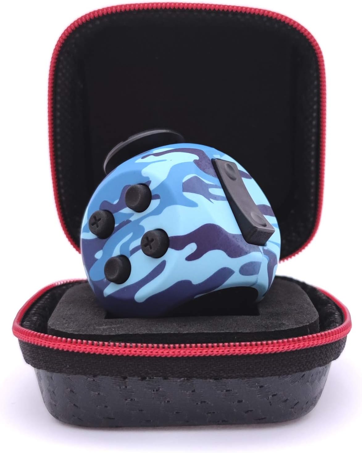 Pilpoc Thefube Fidget Cube Premium Quality Fidget Cube With Exclusive Protective Case Stress Cube Stress Relieve Toy Reduce Anxiety For Adhd Ocd Autism Camouflage Blue Toys Games Amazon Com
