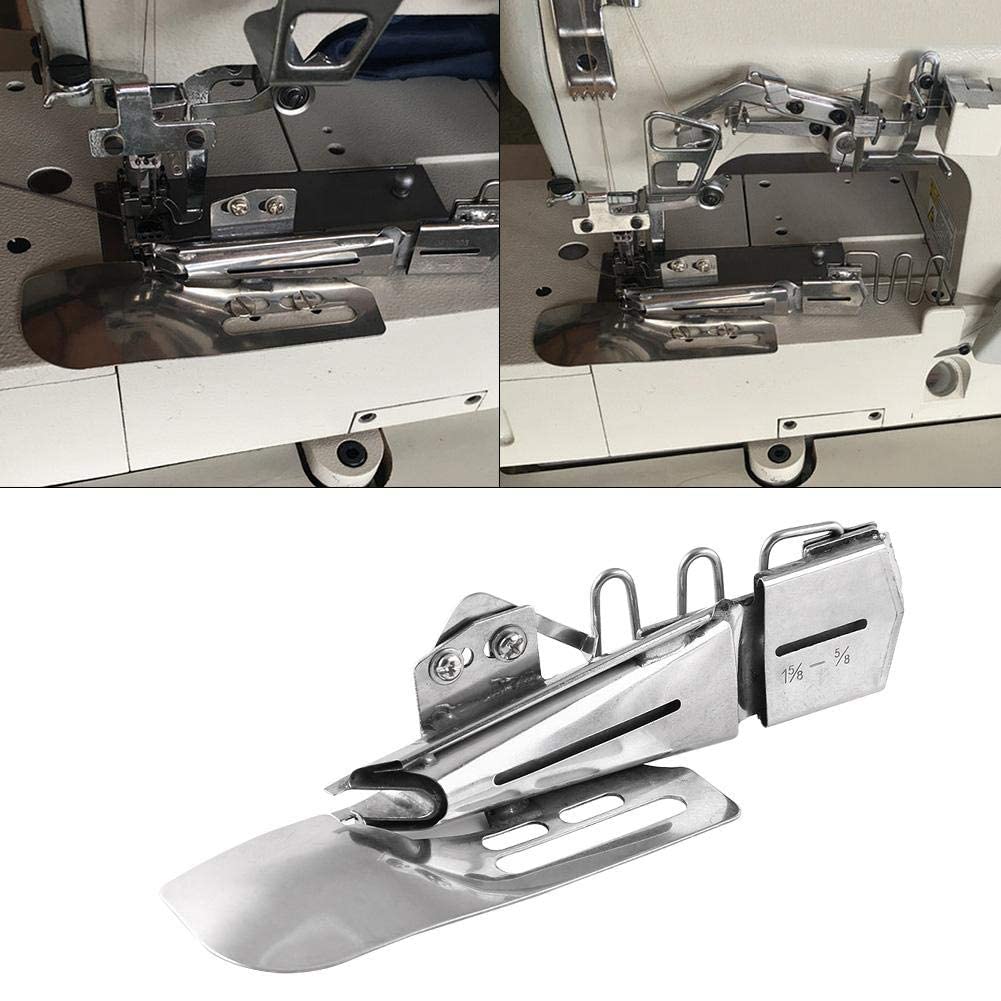 FTVOGUE 1Pc Flat Binder Seamer Folder Binding Attachment Tape Binder for Needle Sewing Machine(1-7/8"-3/4")