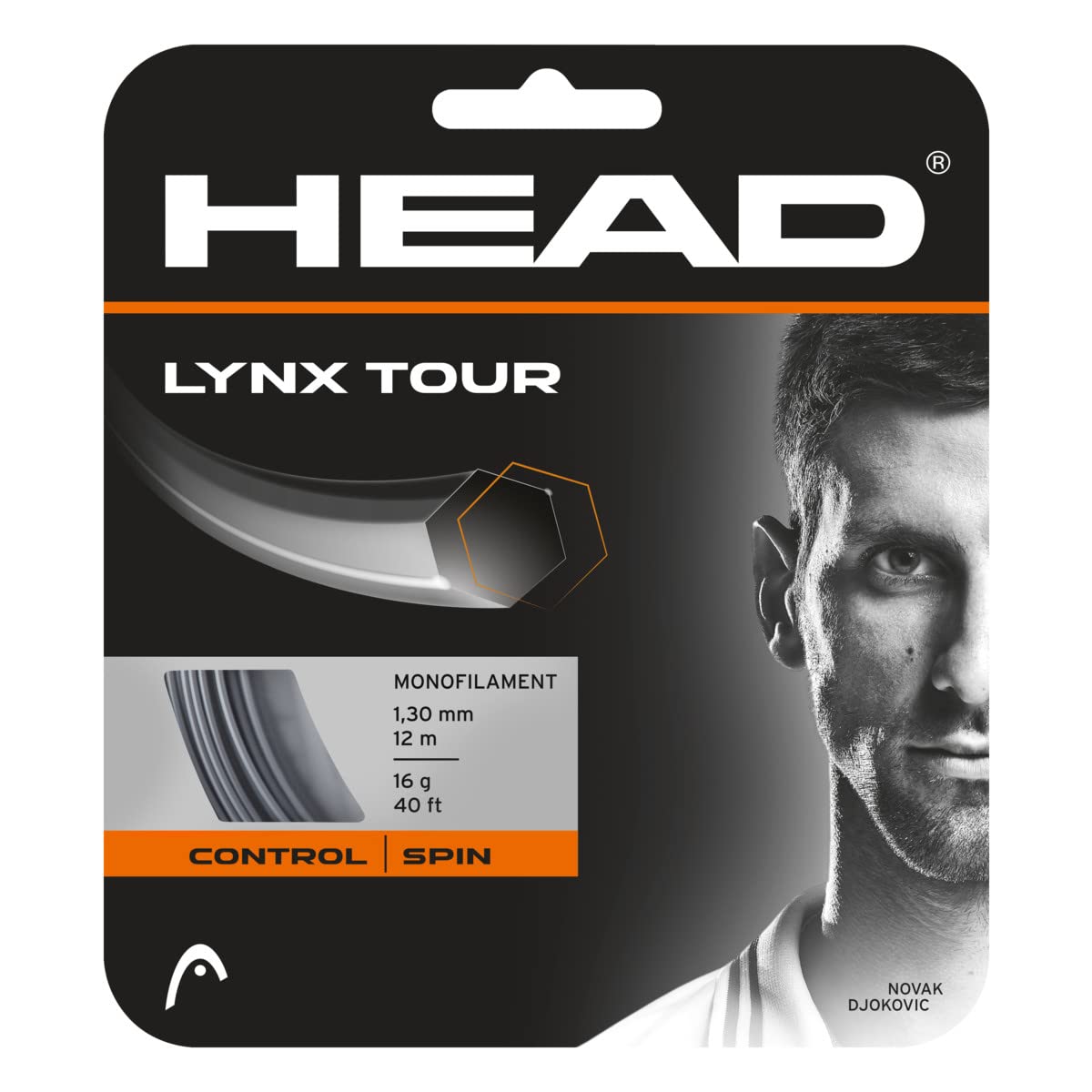 HEAD Unisex – Adult's Lynx Tour Tennis String set, Grey, 16