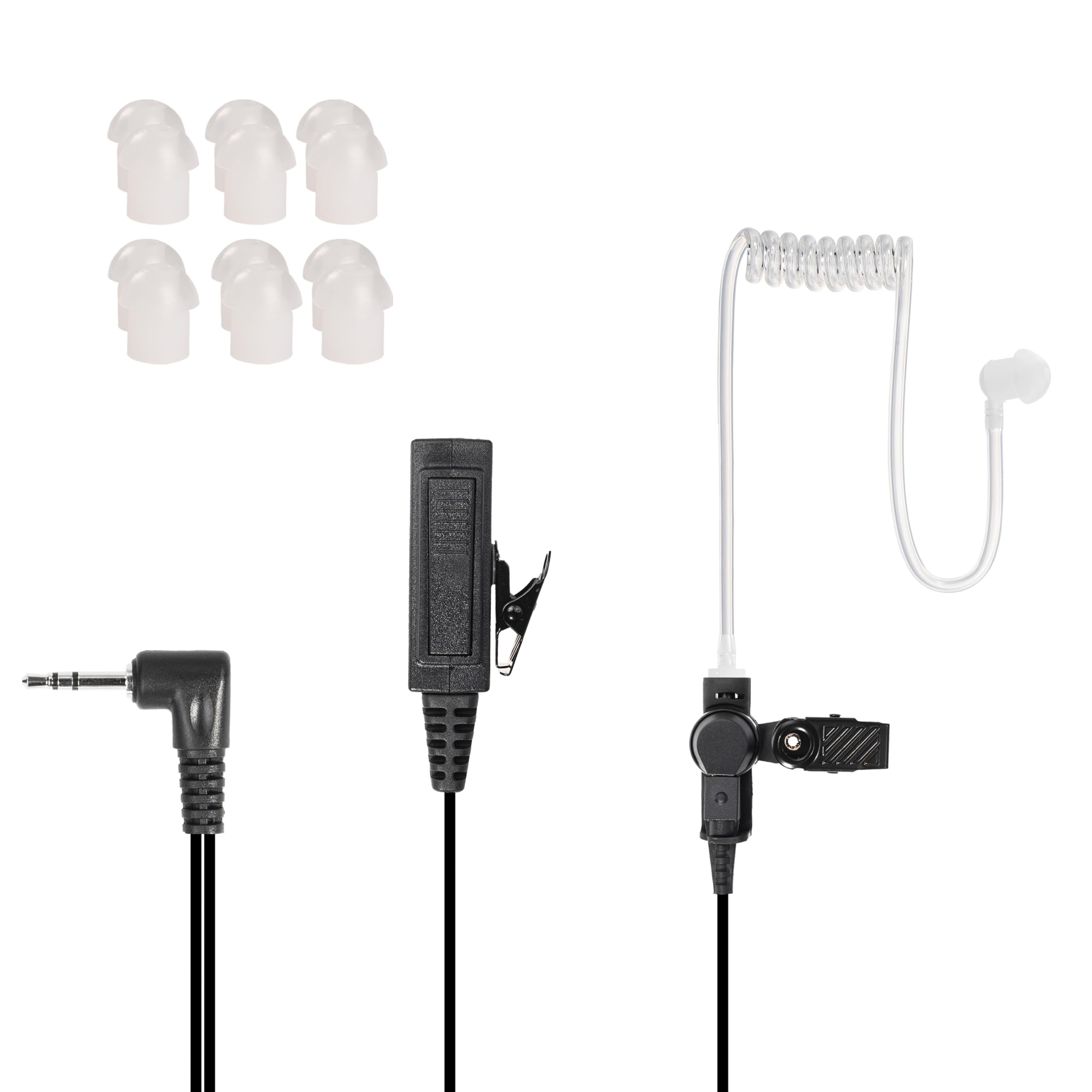 Hoornie© Heavy Duty Radio Headset for Motorola TLKR und TalkAbout Serie. TLKR-T60, TLKR-T61, TLKR-T62, TLKR-T72, TLKR-T80, TLKR-T81, TLKR-T82, TLKR T92 H2O. Inc 10x earplugs