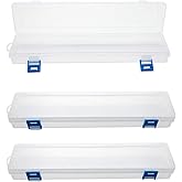 HanyHere 3PCS Brushes Storage Box Paint Brush Drawing Pen Container with Buckle Design