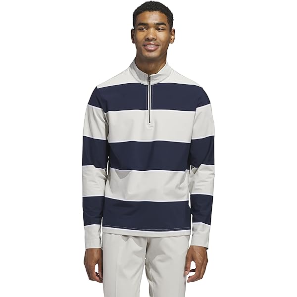 adidas - 3-Stripes Double Knit Quarter-Zip Pullover - A482 - L