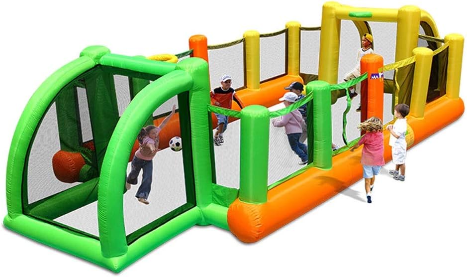 Bouncy Castle Inflatable Bounce Castle Football Bounce House with Blower Indoor Outdoor Birthday Party for Kids (Color : Inflatable Castle, Size : 800x335x180cm)