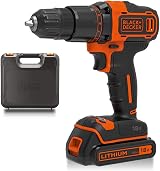 BLACK+DECKER 18V Cordless 2-Gear Hammer Drill Kit with Kitbox and 1.5Ah Battery view 2