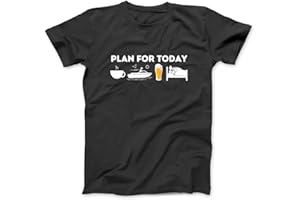 Plan for Today - Funny Boat Captain & Boating T-Shirt THA Hoodie Sweatshirt Tank Top for Men Women Black