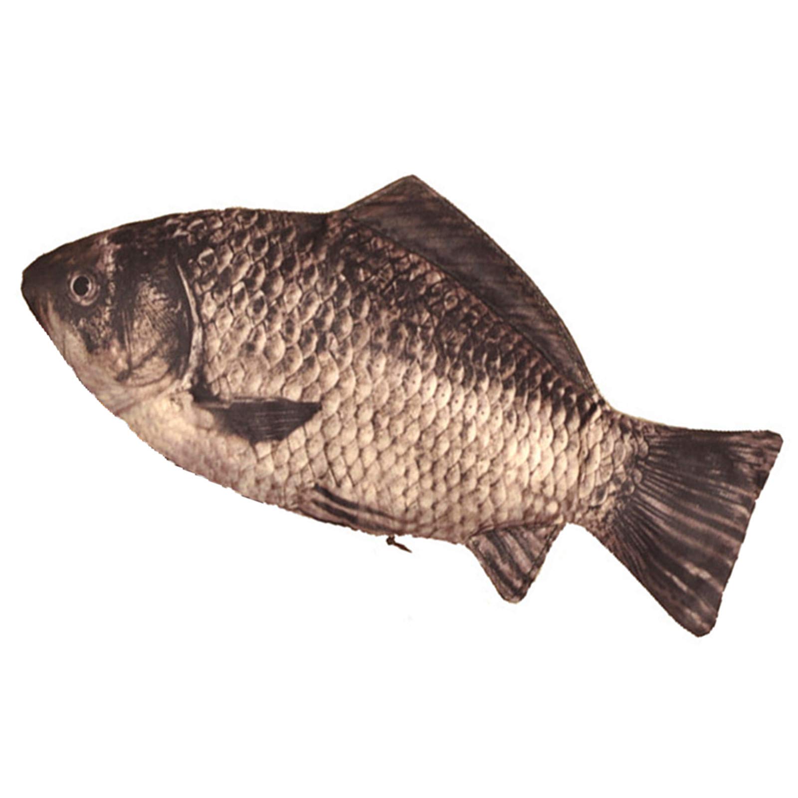 NA Fish Pen Bag Funny Pencil Case Fish Shape Zipper Pouch Novelty Fish Pen Bag for School Classroom Supply