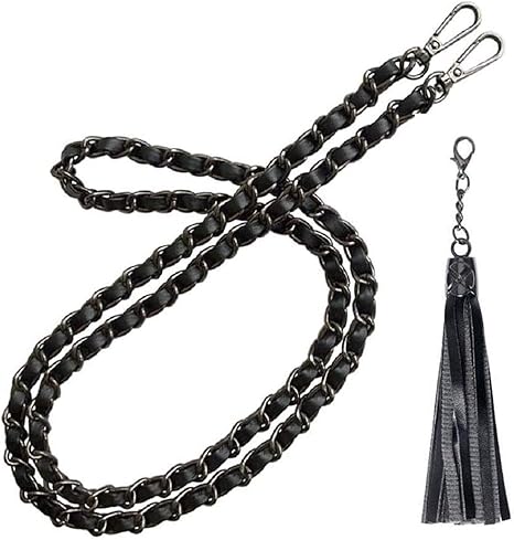 black chain strap