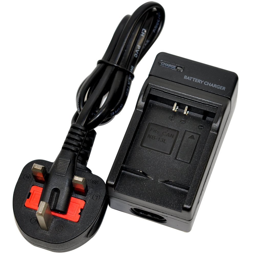 AC/DC Mains/Car Single Battery Charger for Canon NB13L Amazon.co.uk