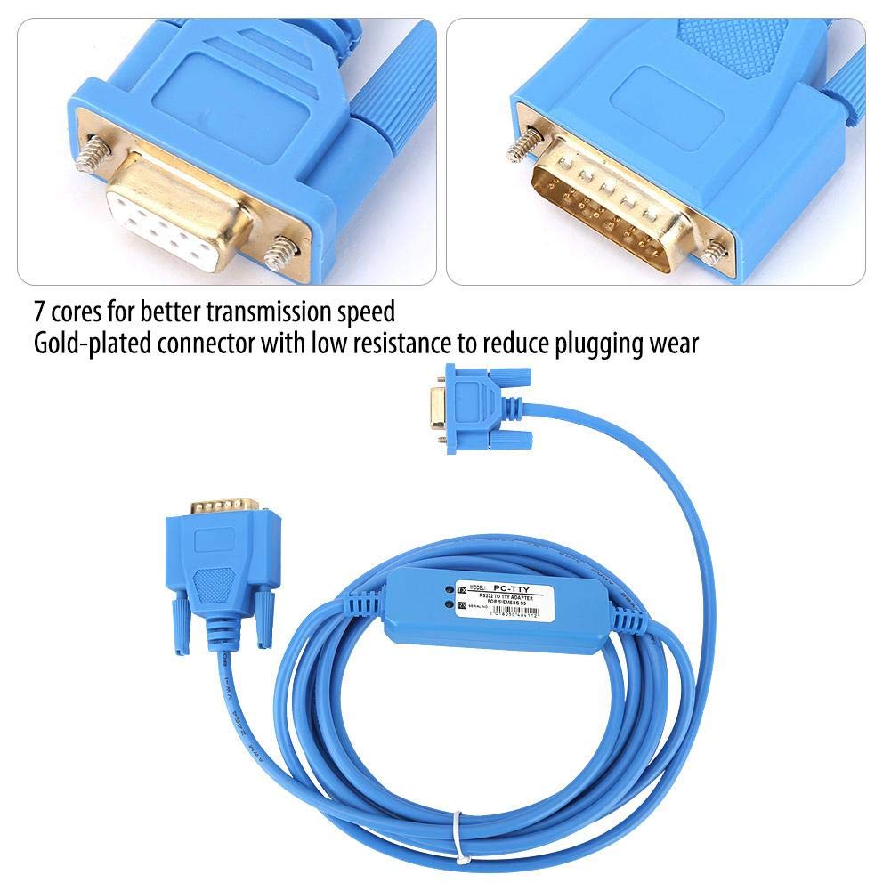 PC-TTY PLC Programming Cable PVC Material Programming Cable Communication Data Download Line Programmer for S5 Series 6ES 5734-1BD20 - Image 3
