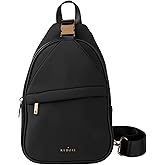 KEDZIE Sloane Sling Crossbody Bag Soft Water Resistant Purse for Women