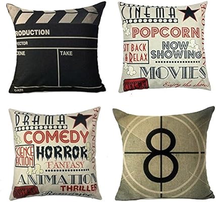 Movie Theater Cinema Personalized Home Decor Design Throw Pillow