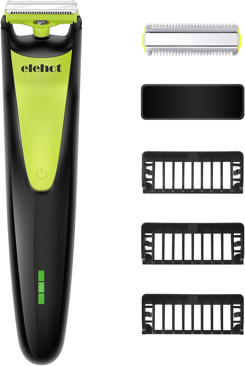 ELEHOT Electric Razor Shaver for Men Beard Trimmer 3 Length Comb USB Charging Plug and Play
