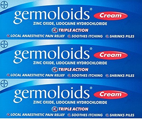 Germoloids Triple Action Cream 55g x 3 Packs