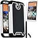 COVRWARE HTC Desire 510-3 in 1 Bundle - Armor Defender Series Protective Case [HD Film & Aluminum Stylus Pen] - White